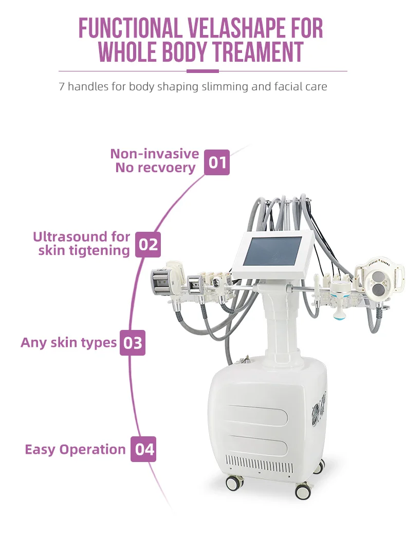 2024 Vela Vacuum Roller Slimming Machine With 4 Body Shaping Handles Newest Fat Remover