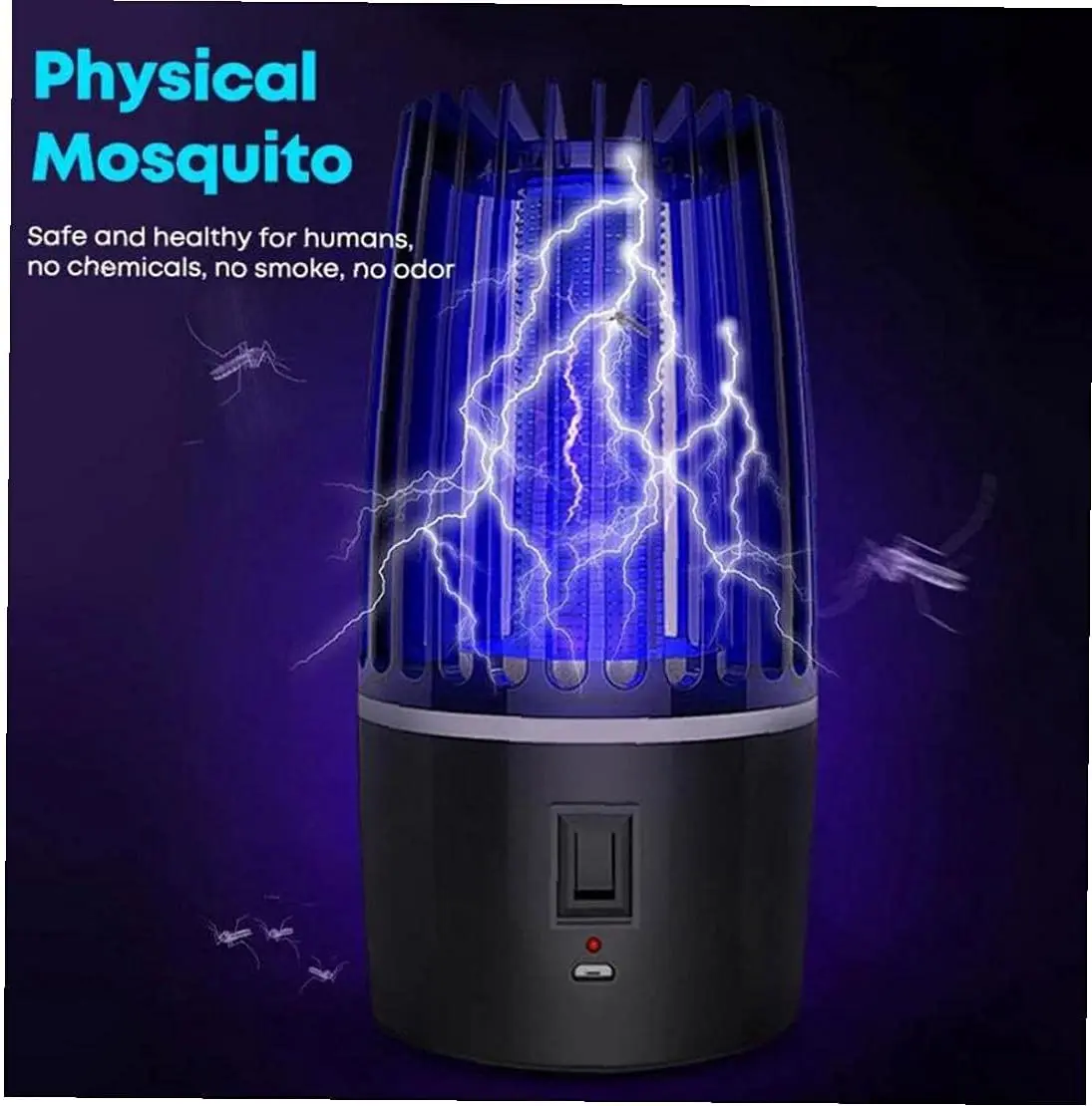 Saijzek. New Arrival High Effective Indoor/Outdoor UV LED Bug Zapper Solar Powered Electrical Shock Mosquito Killer Lamp Moths manufacture