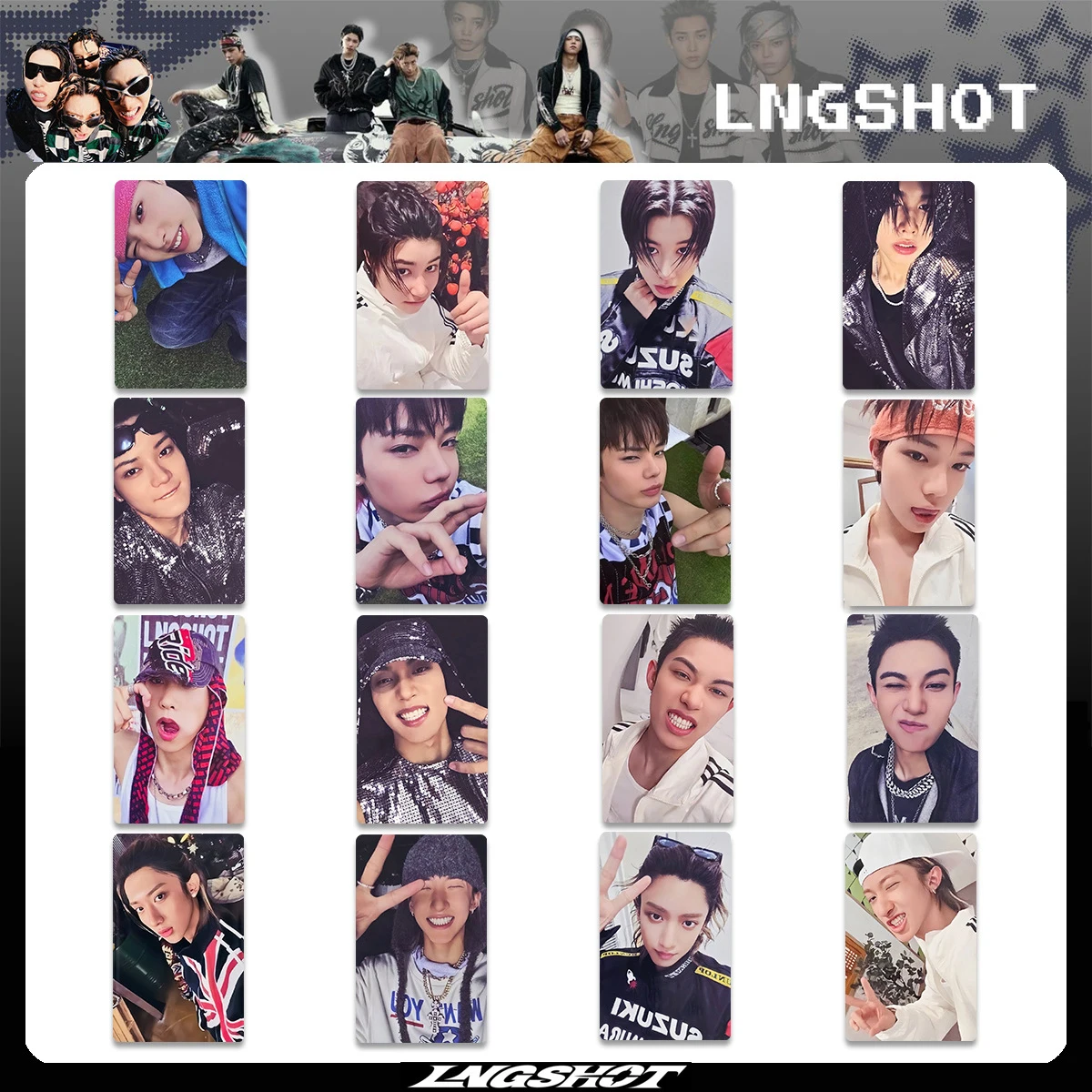 4Pcs/Set KPOP LNGSHOT SHOT CALLERS Album Personal Selfie
