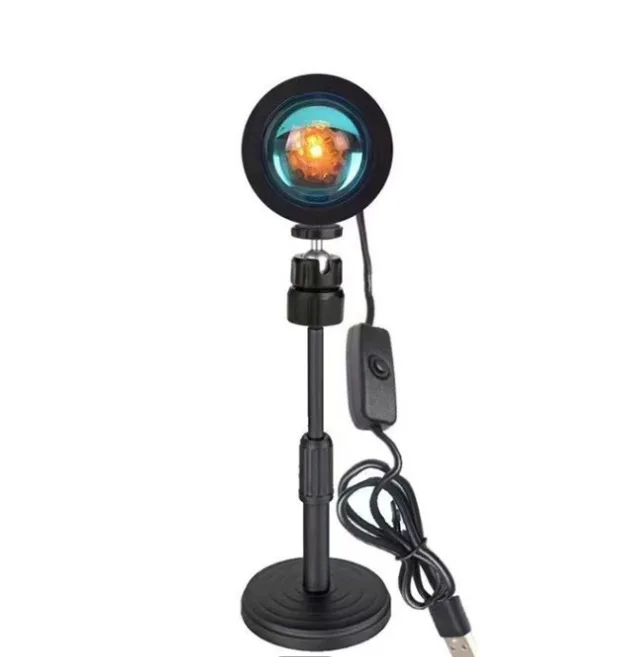 RGB Sunset Lamp with Remote Controller Sunset Atmosphere Lamp 16 Color Sunset Projector Lamp LED Night Light