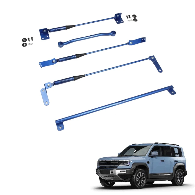 Accessories for BYD Leopard 5 Denza B5 Strut Bar Aluminum Alloy Strut Tower Brace Front Lower Subframe Brace EV Car Accessories