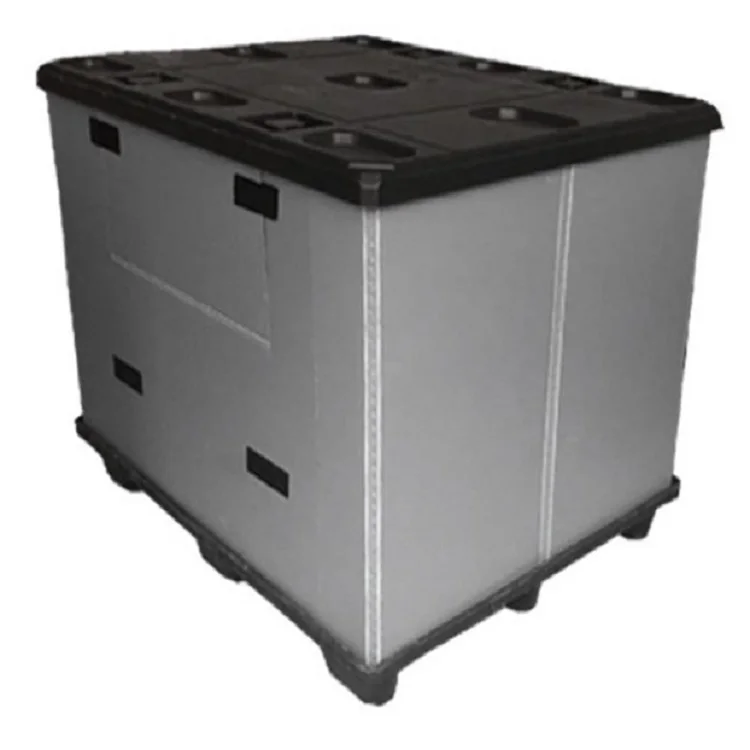 High Quality Foldable Stackable Automotive Parts Waterproof Storage Stacking Plastic PP Pallet Box Bin