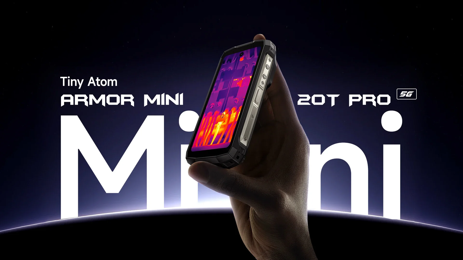 Ulefone Armor Mini 20T Pro Rugged Smartphone 5G Thermal Imaging 4.7" Display 8GB+256GB Android 14 NFC Cellphones