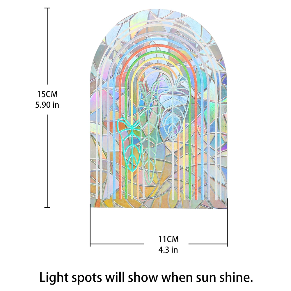 vinyl rainbow window stickers glass patch