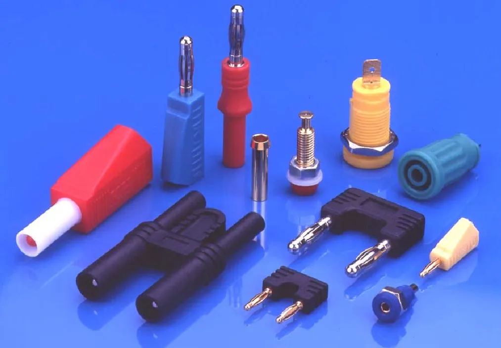 High Voltage 2mm Shrouded Safety Stackable Banana Plug