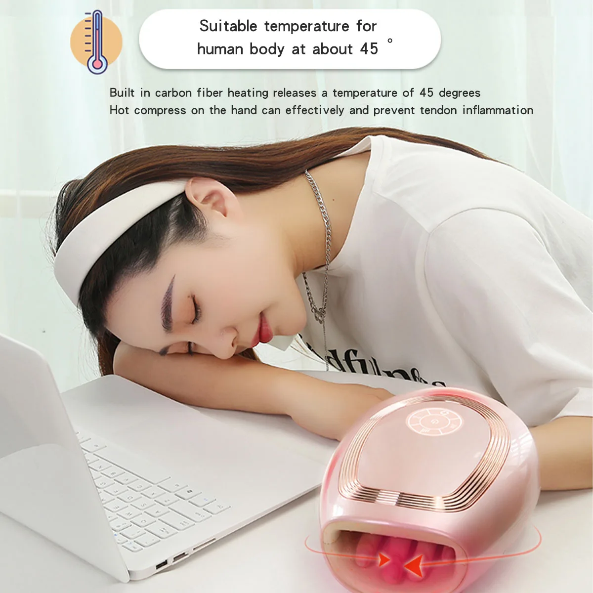 Hand Therapy Massager Acupressure Cordless Wireless Electric Air
