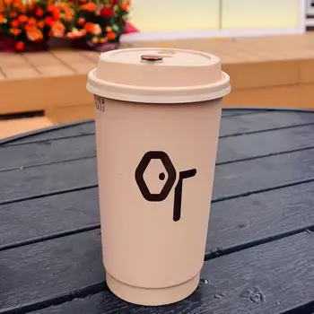 Coffee Cup Factory High Quality Velvet Touch Double Wall Paper Cup for Coffee Hot Chocolate 12 oz Paper Cups