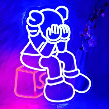 Kaws neon lights can be personalized and customized for sign parties, neon sign wall decoration