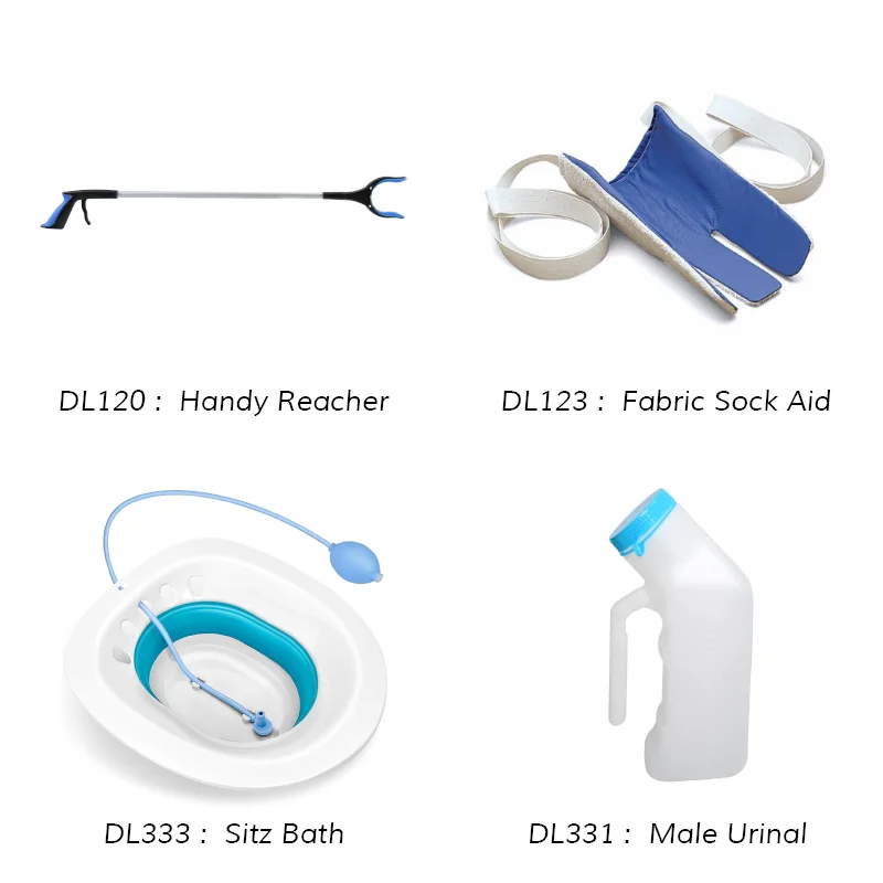 Stocking Slider Plastic Socks Helper with Foam Handles DL122 Easy on off Aid for Elderly Seniors Pregnant Healthcare Supply