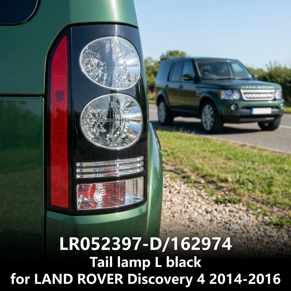 LR052397-D/162974 Clear Lens LED Tail Light High Brightness Tail Lamp L Black for LAND ROVER Discovery 4 2014-2016