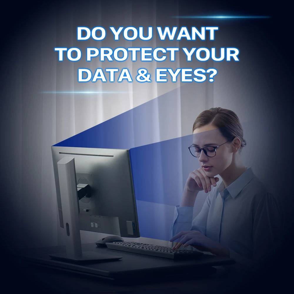 LFD 10 21.5 Inch Computer Privacy Filter Removable Privacy Screen Protector