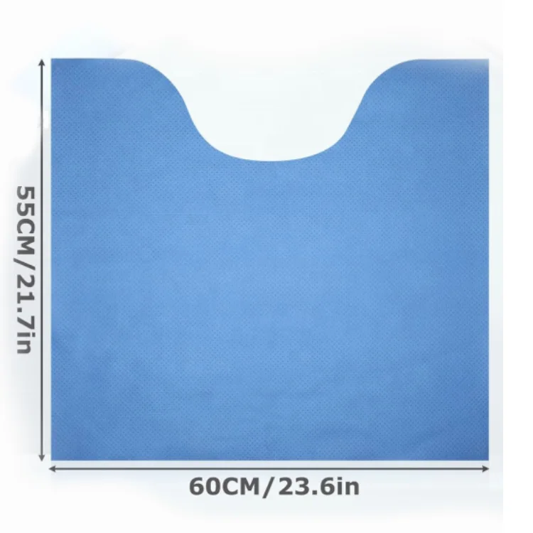 Disposable Toilet Commode Mat Deodorizing Toilet Mats Waterproof Bathroom U Shaped Mat for Kid Potty Training Incontinence