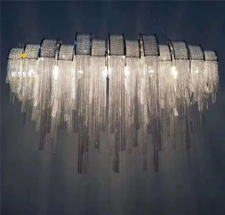 Atlantis chain chandelier Modern Living Room luxury led home Aluminium Pendant  Lighting