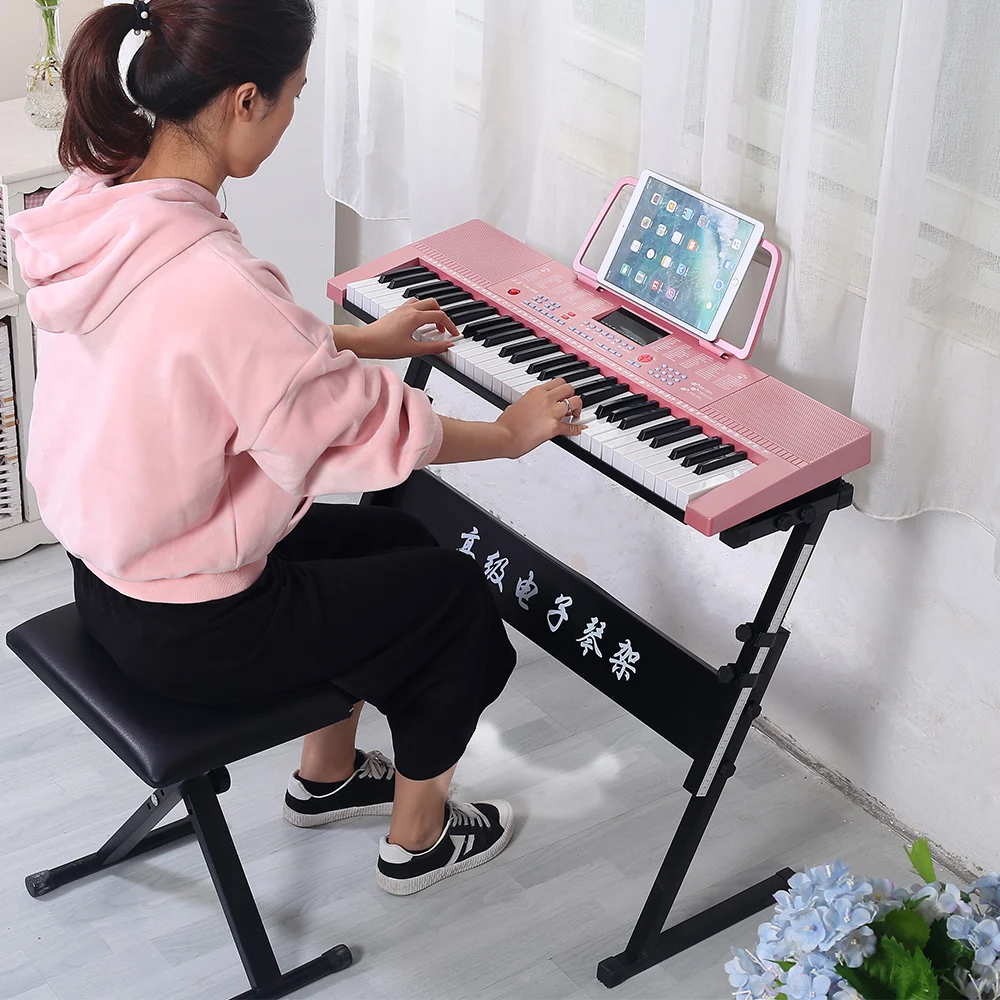 Musical Instrument Piano Entry Color Keyboard Electronic Organ for Sale