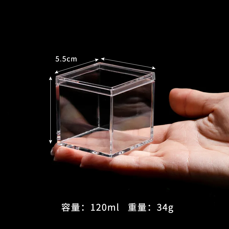 Acrylic Box Custom Clear Plexiglass Acrylic Display 5side Box With Lid ...