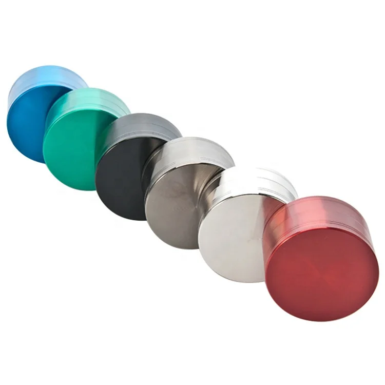 Оптовые продажи от производителя, изготовленным на заказ логосом Высокое качество зарядное устройство для авто с контрастным алюминиевым ободком сплав 63 мм/55 мм/50 мм 4 слоя травы измельчитель табака