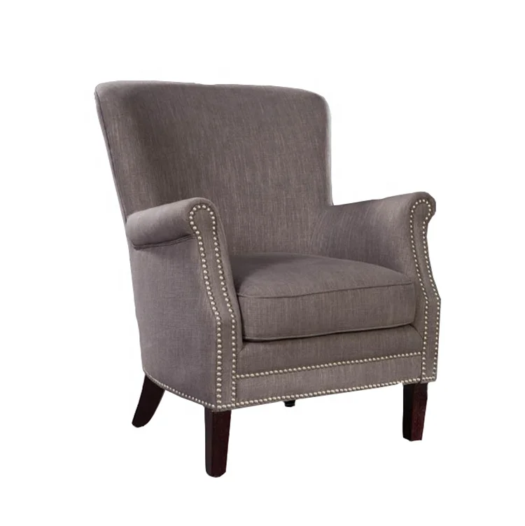 Современный дизайн акцент деревянный стул и ткань стул