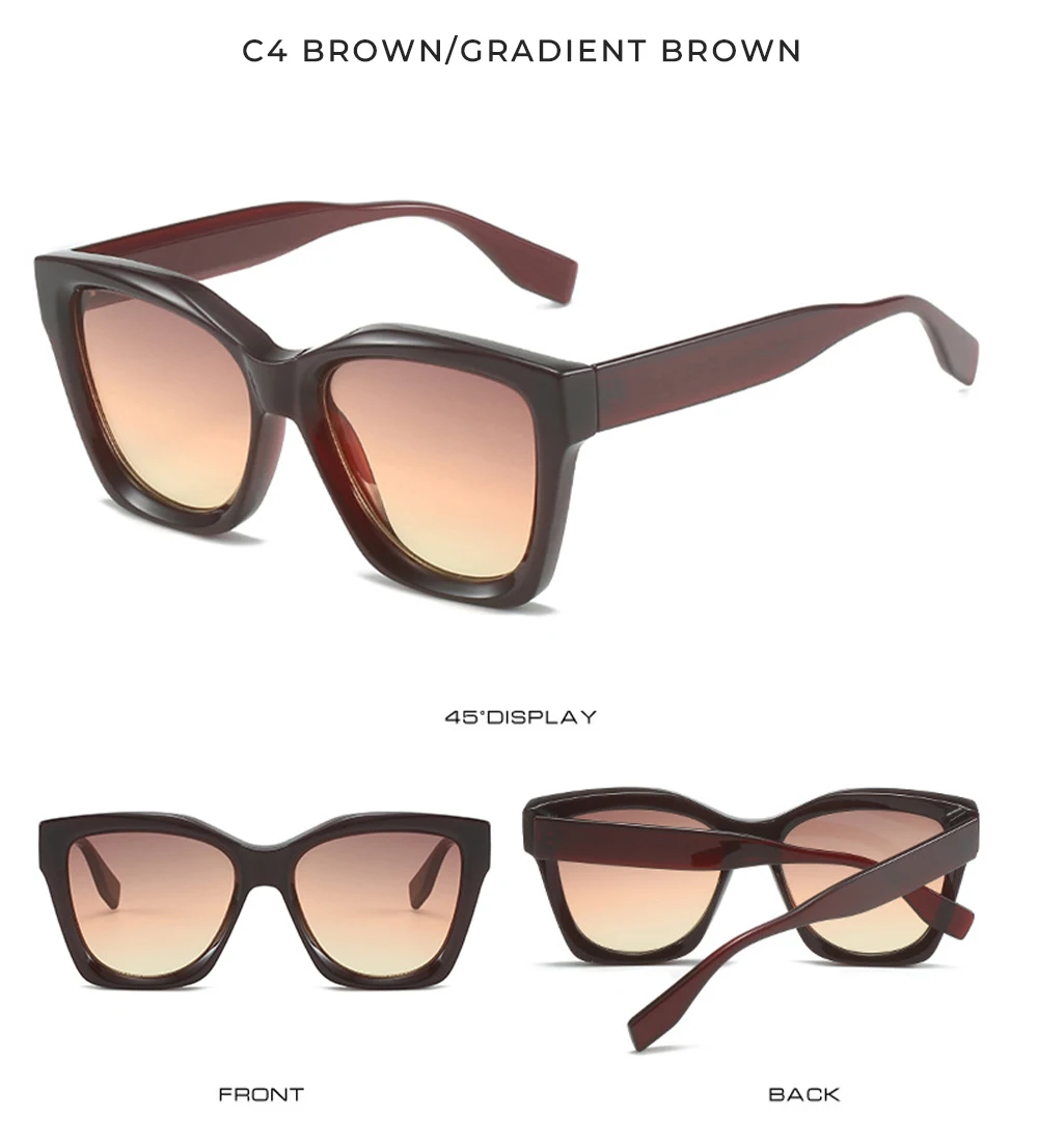 Sunglasses 2023 Classic Custom Oversize Square Eyewear Trendy Big Frame Sunglasses Women