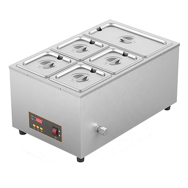 Промышленная Электрическая цифровая двойная кастрюля из нержавеющей стали 12l с сертификатом се для приготовления шоколада