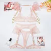 pink sexy bra sets