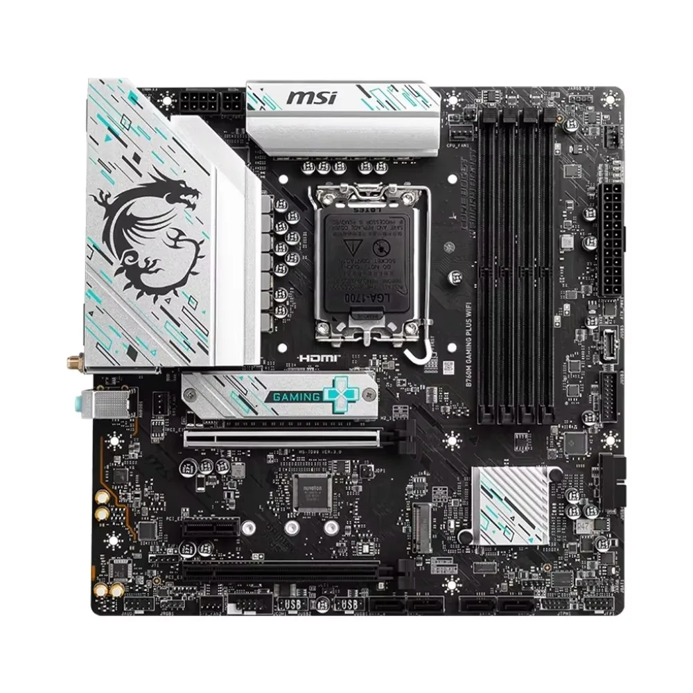 MSI B760M Gaming and Wi-Fi Supported DDR5 Motherboard for Intel B760/LGA 1700 CPUs (14600KF/13600KF/12600KF)