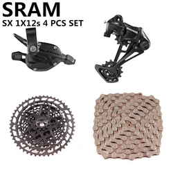 SRAM Eagle NX SX 1x12S велосипедный групповой набор MTB велосипедный комплект переключатель передач рычаг длинная клетка задний переключатель кассета цепь 4 шт групповой набор