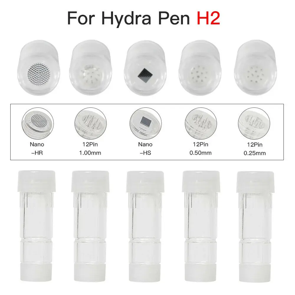 <h2 class="product_title entry-title">Hydra Pen H2 Cartridges <strong data-start="721" data-end="773">12-Pin 0.25mm, 0.5mm & 1.0mm | Nano-HS | Nano-HR</strong></h2> <p dir="auto" data-start="775" data-end="1081">Replacement cartridges designed for compatible <strong data-start="822" data-end="857">Hydra Pen H2 microneedling pens</strong>, with five cartridge options for different professional skincare applications. Choose from <strong data-start="949" data-end="1009">H12-0.25mm, H12-0.50mm, H12-1.00mm, Nano-HS, and Nano-HR</strong> to match your treatment protocol and preferred cartridge configuration.</p> <p dir="auto" data-start="1083" data-end="1257">These disposable replacement tips are designed to make cartridge replacement simple and help maintain a consistent treatment workflow for professional skincare practitioners.</p> <p dir="auto" data-start="1259" data-end="1479"><strong data-start="1259" data-end="1281">Available Options:</strong> H12-0.25mm • H12-0.50mm • H12-1.00mm • Nano-HS • Nano-HR<br data-start="1338" data-end="1341" /><strong data-start="1341" data-end="1363">Compatible Device:</strong> Hydra Pen H2<br data-start="1376" data-end="1379" /><strong data-start="1379" data-end="1396">Product Type:</strong> Disposable Replacement Cartridge<br data-start="1429" data-end="1432" /><strong data-start="1432" data-end="1448">Application:</strong> Professional Cosmetic Skincare</p> Hydra Pen H2 Replacement Cartridges – Disposable Microneedle Replacement Tips