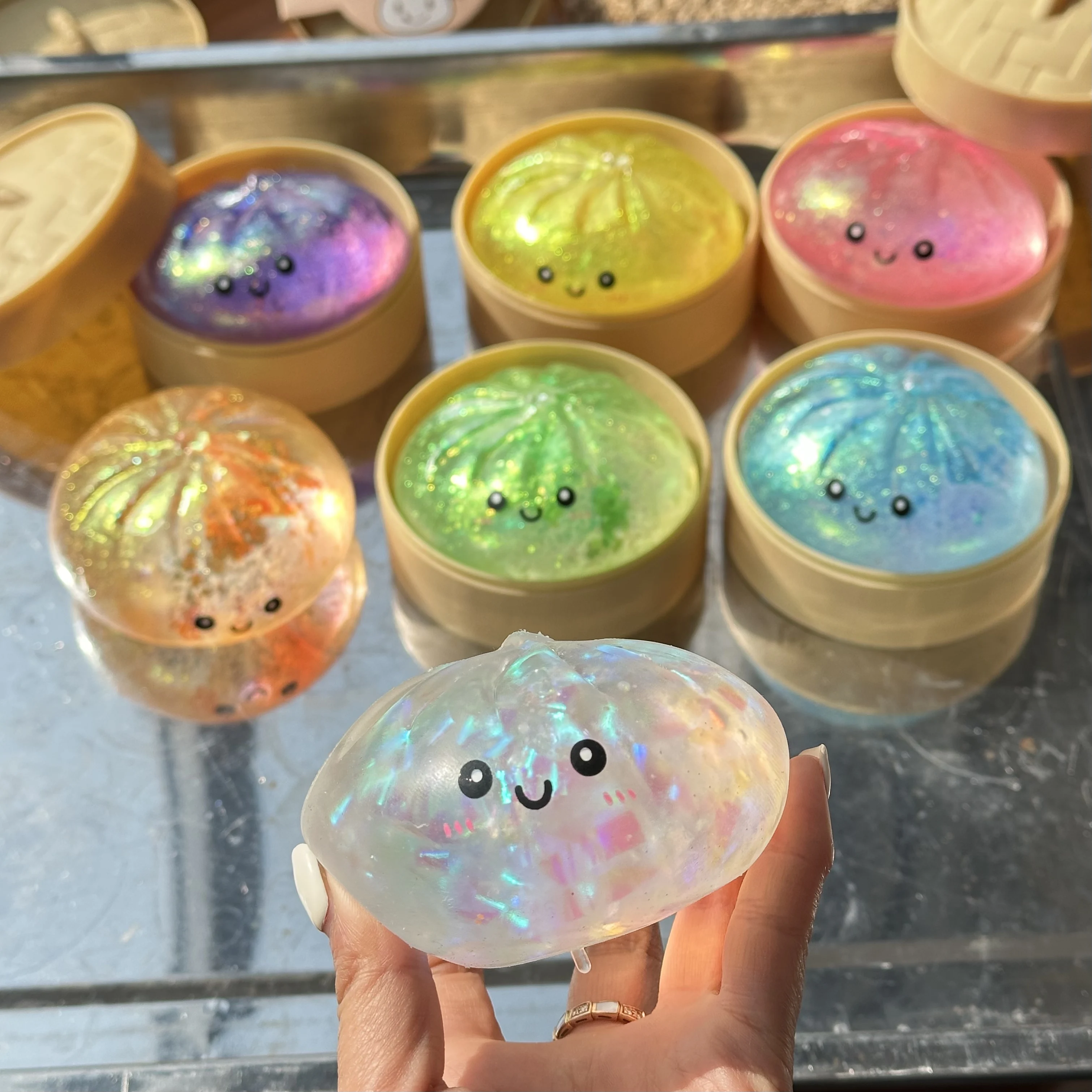 Hot Selling Glitter Squishy Smile Dumpling Mystery Large Rainbow Food Squishy Bao Bun Blind Box Taba Squishies Stress - Buy Product on Alibaba.com