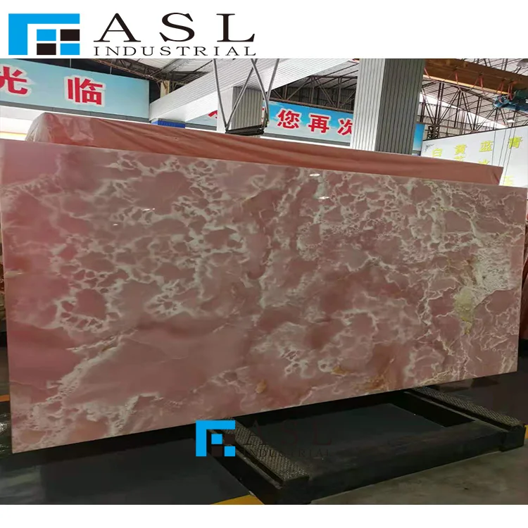 Factory direct large Italy pink color onyx marble slab pink flooring  south african pink onyx  bathtub tile