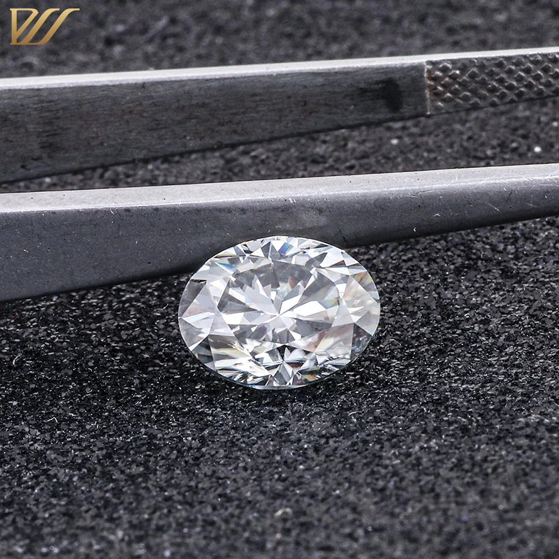 Rarely Grey Precious Stone Oval Excellent Cut Moissanite