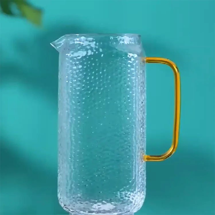 Glass Pitcher, 68Oz Water Pitcher with Lid and Spout, Wide-Mouth Iced Tea  Pitche