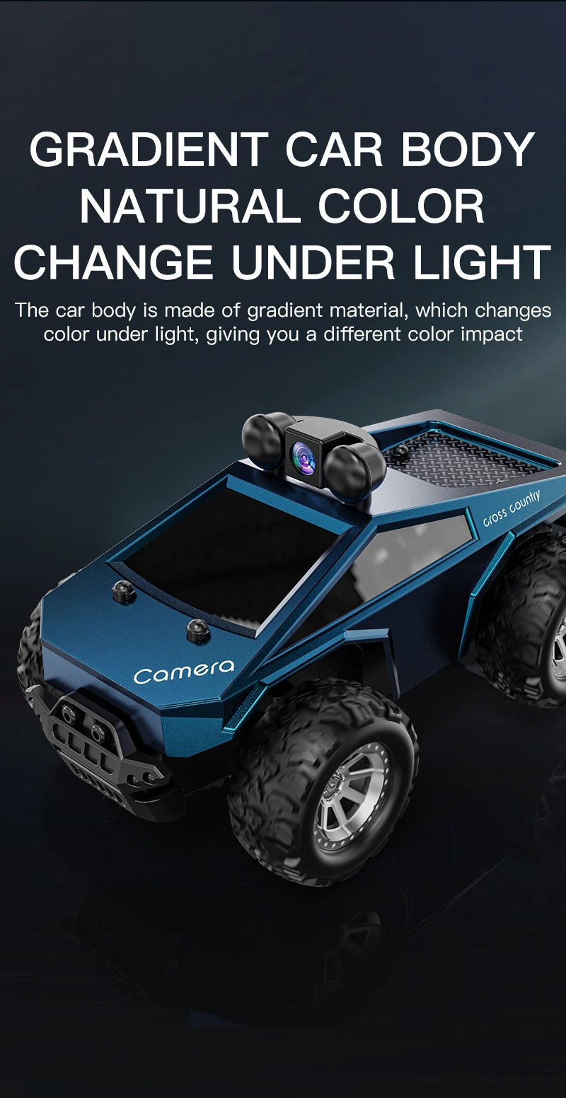 New Arrival HOSHI KF29 RC Car 1/28 Scale Mini Cyber Truck Toy Small Car with FPV Camera Remote Control Car Toys for Boys