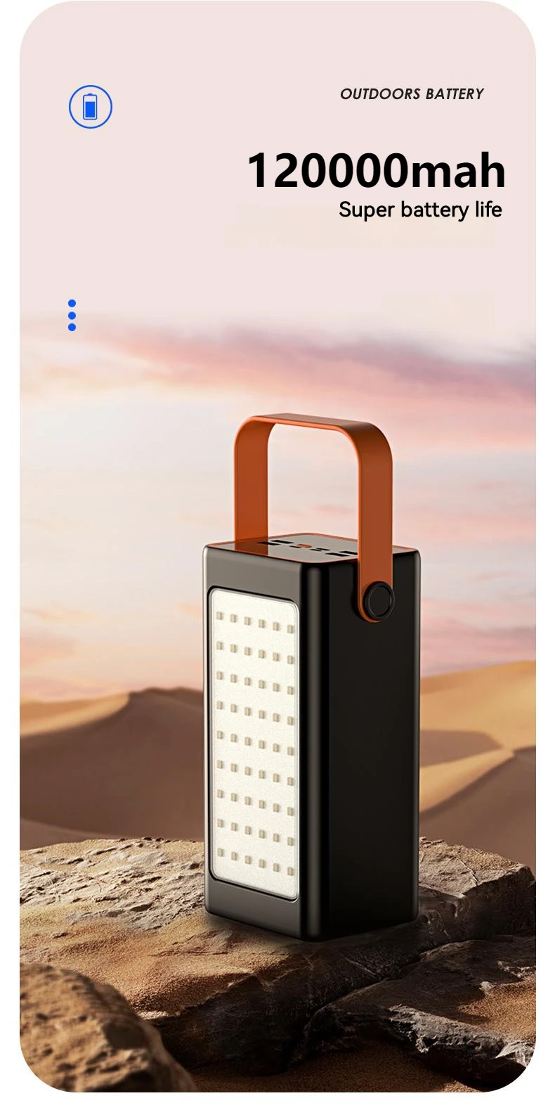 Fast Charging Power Banks 120000mah Pd 66w Portable Phone Mobile