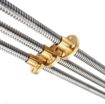 Custom Fast Delivery T20 T22 T24 T25 High Reliability 20mm 22mm 24mm 25mm Diameter Lead Screw for Milling Machine