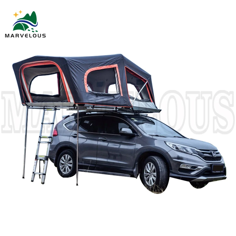 4-person Camping Car Rooftop Tent With Hardshell Mosquito Net For Car ...