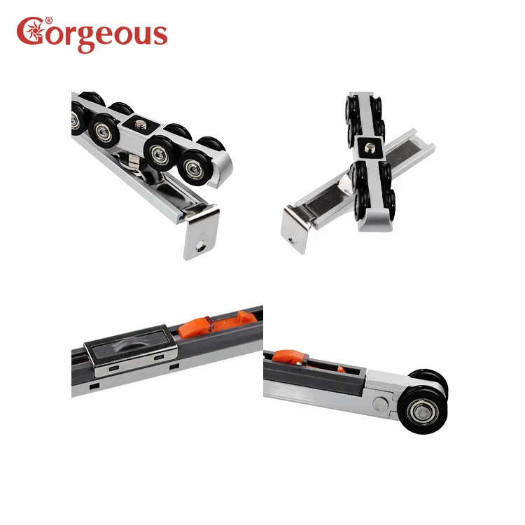 Gorgeous Modern Soft-Closing Roller Spring Sliding Door System with Damper Tracking for Sliding Gates