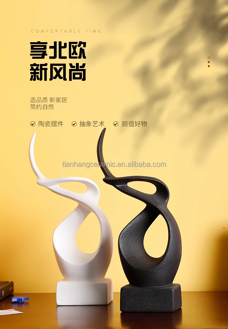 Modern Abstract Sculpture Home Decoration Accessories for Living Room Office Decoration Decorative Statues Souvenirs for Home.jpg