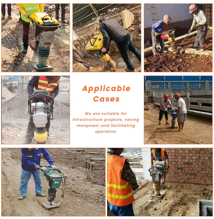 5 л.с. двигатель Honda GX160 ручной домкрат для прыжков небольшой трамбовочный уплотнитель Вибрационный трамбовщик дорожного строительства