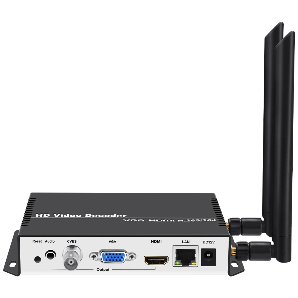 IP to HDMI Wireless Decoder HTTP RTMP RTP UDP Input IPTV 4K Decoder