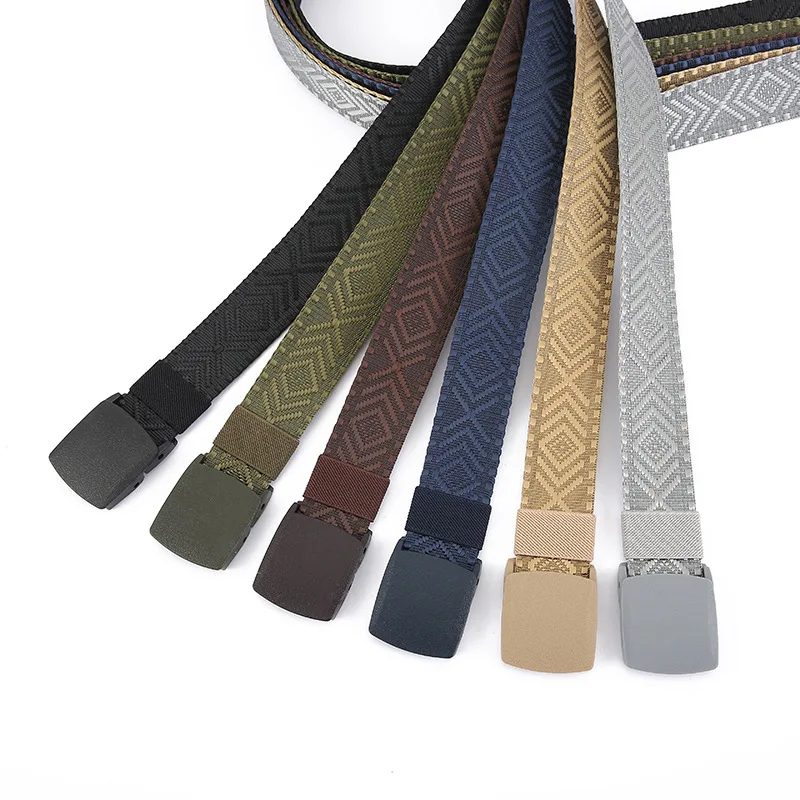 Summer New Thickened Jacquard Knitted Fabric Belt Imitation Nylon Light
