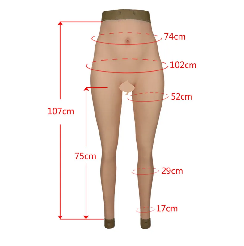 Body Intero In Silicone Con Seno Coppa C-G E Vagina - Per Crossdresser, Taglia L