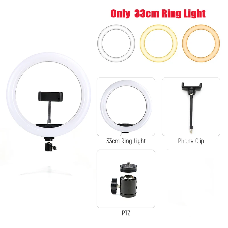 Ring Light - 26cm / 10 inch - Ring Fill Light - 3 Color Modes - With  Dimmable