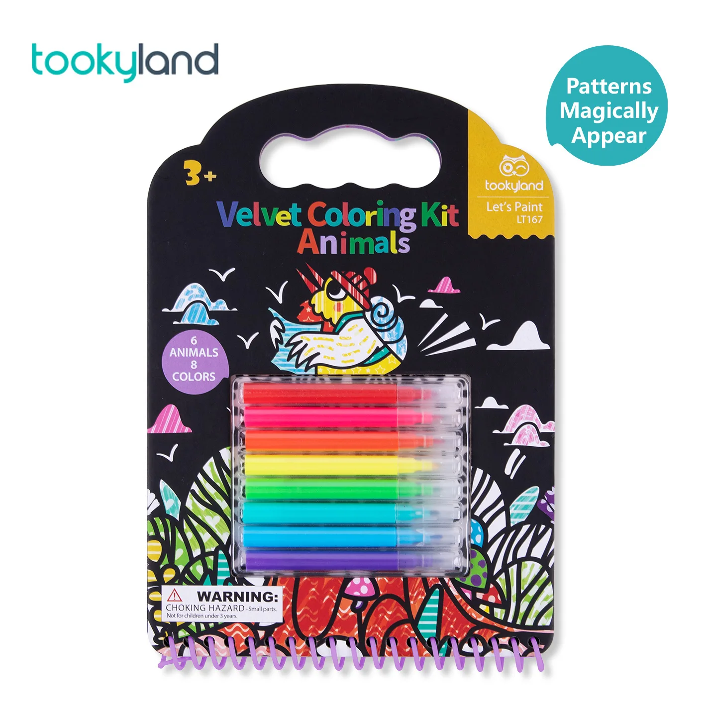 DINOSAUR VELVET COLOURING CRAFT KIT - Tookyland