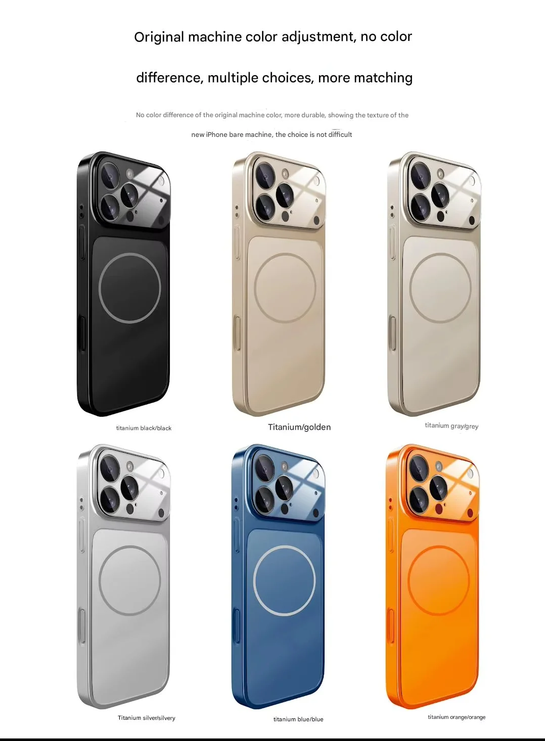 product factory ag magnetic phone case with matte glass back panel protective lens film cover for iphone 17 14 15 16 pro max 17 air-8