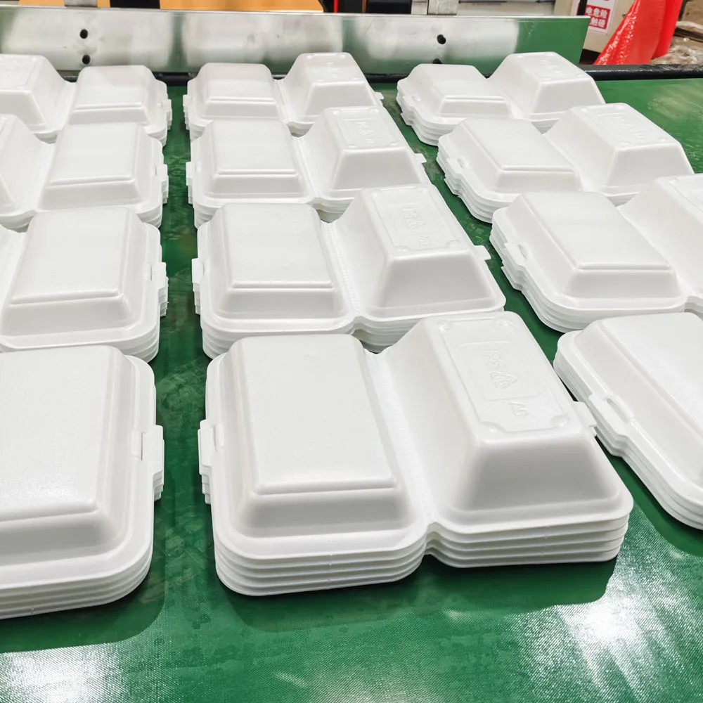 Disposable Thermocol Polystyrene Food Container Lunch Box Dishes Take Away Box Making Foam Tray Making Machine