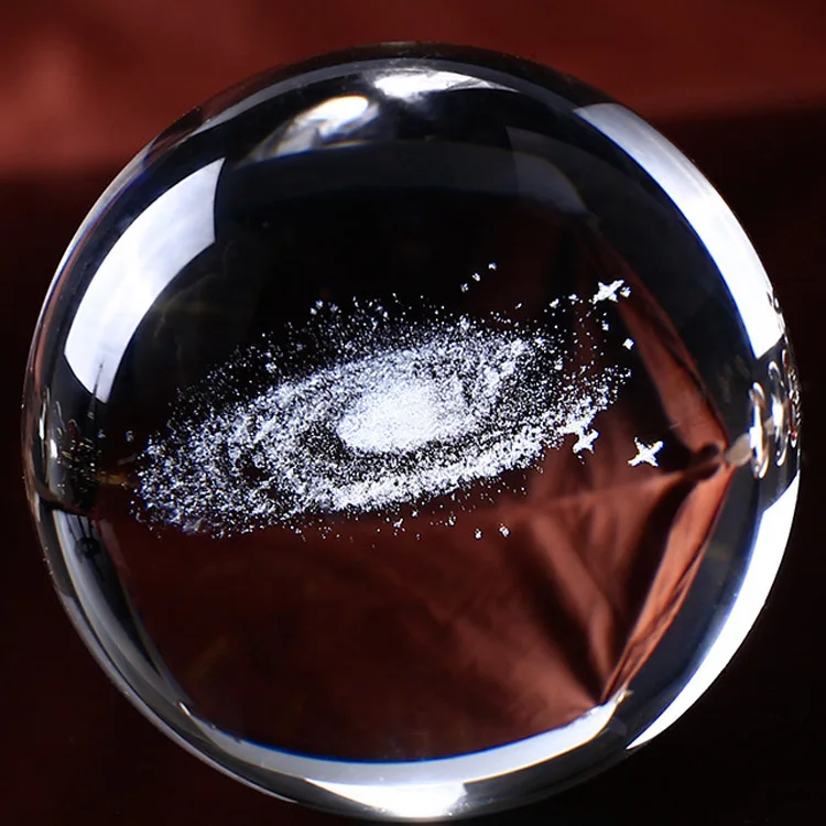 product 3d laser engraved milky way galaxy crystal ball for sale-33