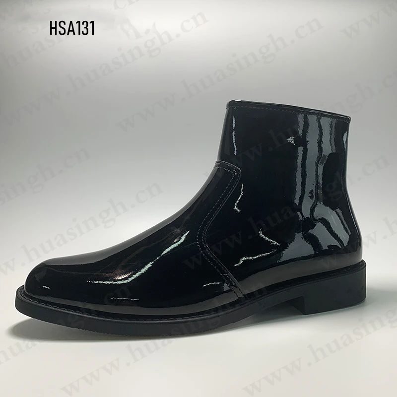 LXG, fabriek Goedkope Prijs Groothandel Schitterende Microfiber Leer Dress Schoenen Anti-rimpel Zwarte Kleur Middel-Snij Kantoor Schoenen HSA131