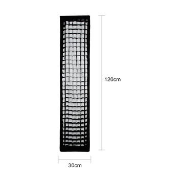 Godox 12"x 47" SB-FW 30 X 120cm Strip Honeycomb Grid Rectangular Softbox for Photo Strobe Studio Flash Softbox Bowens Mount detail image