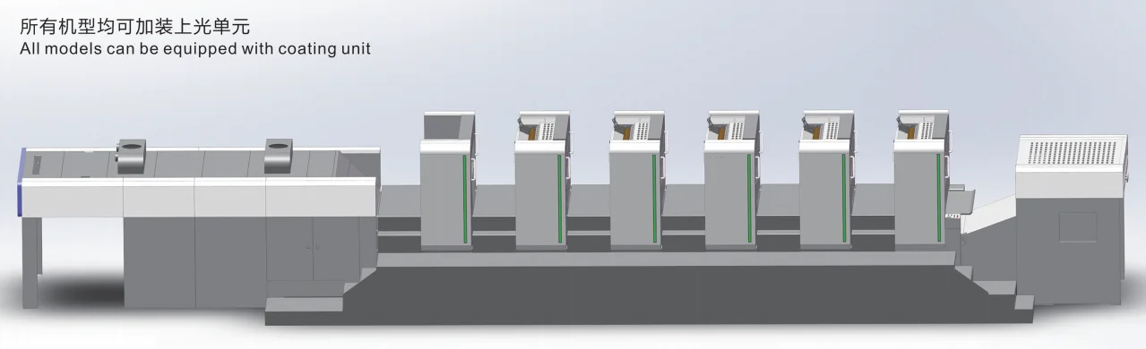 PRY-165 श्रृंखला चार या पांच रंग बड़ी प्रारूप ऑफसेट प्रिंटिंग मशीन 2