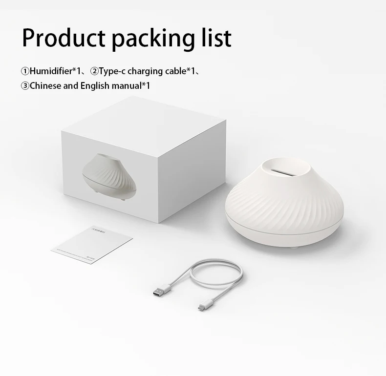 BSCI Factory Humidifier Diffuser Aroma USB LED Flame Effect Ultrasonic Room Aroma Diffuser